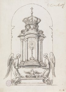 Conception pour une porte de tabernacle à exécuter en bronze - G B C